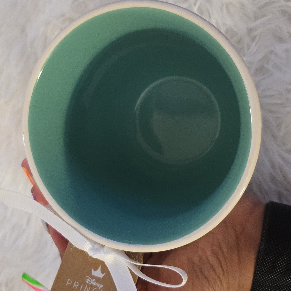 NWT Rae Dunn Disney Jasmine Cream and Teal Mug - Picture 3 of 4